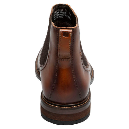 Florsheim Forge Cognac Smooth Leather Plain Toe Gore Chukka Boots (USA Men Size)