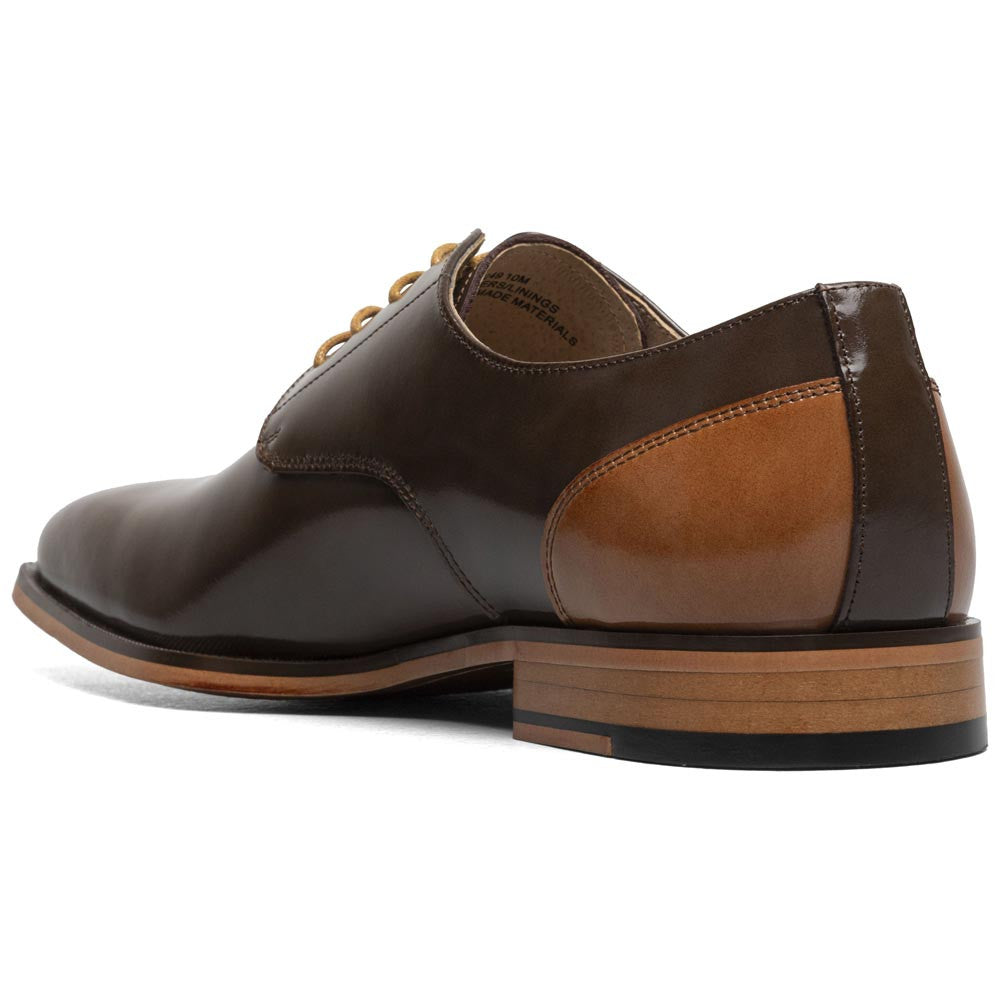 Stacy Adams Palmento Smooth Leather Brown Modified Cap Toe Oxford (US Men Size)