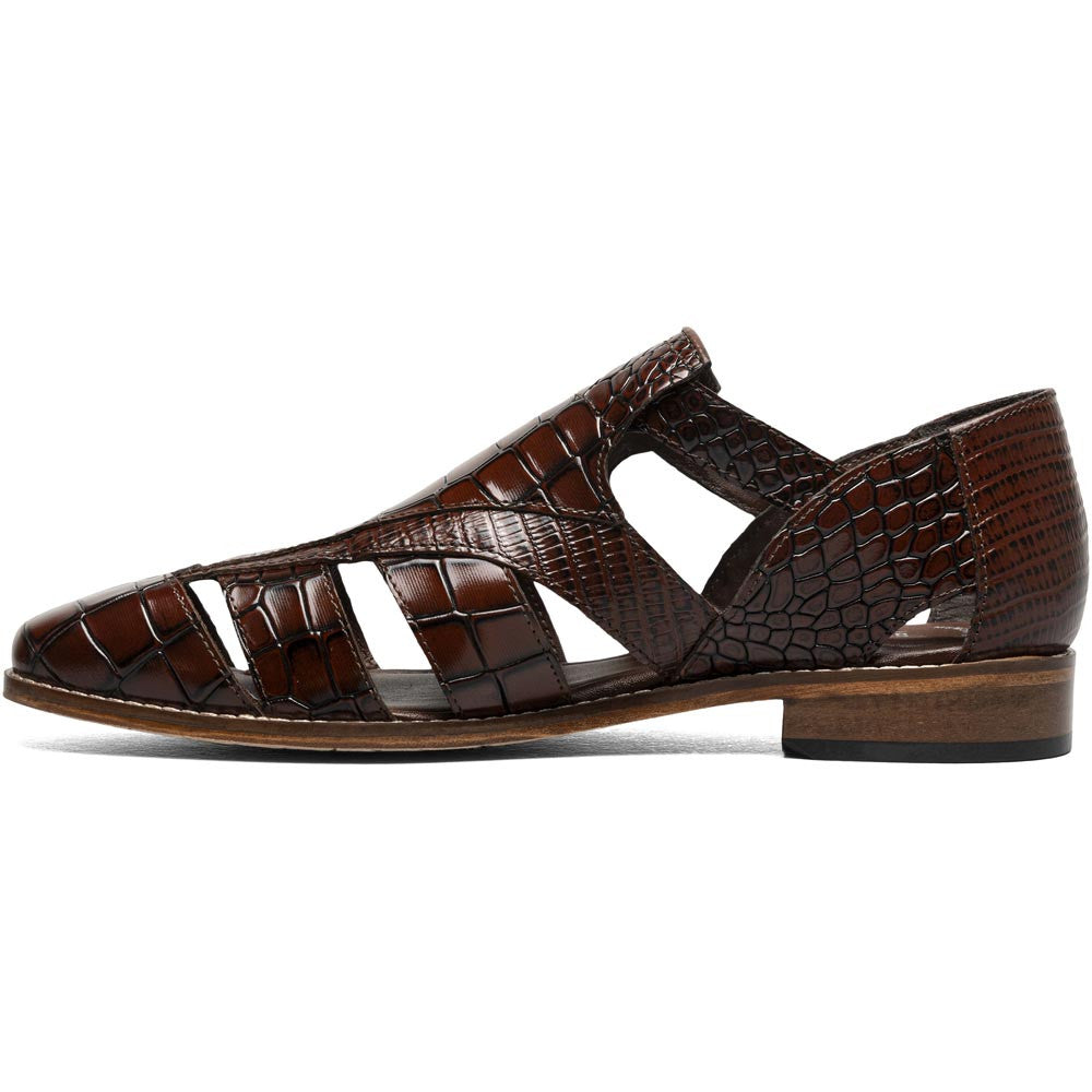 Stacy Adams Calandro City Sandal in Cognac