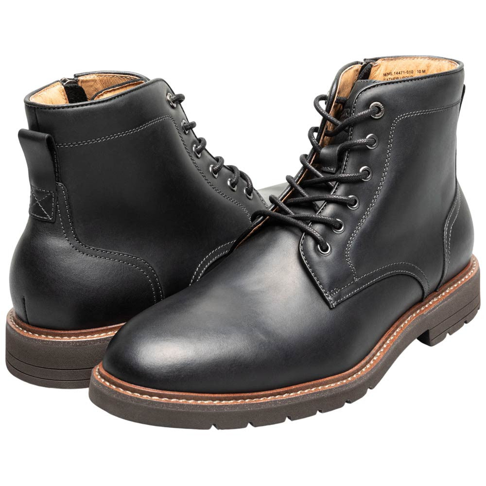 Florsheim Redford Black Crazy Horse Men's Plain Toe Lace Up Boot