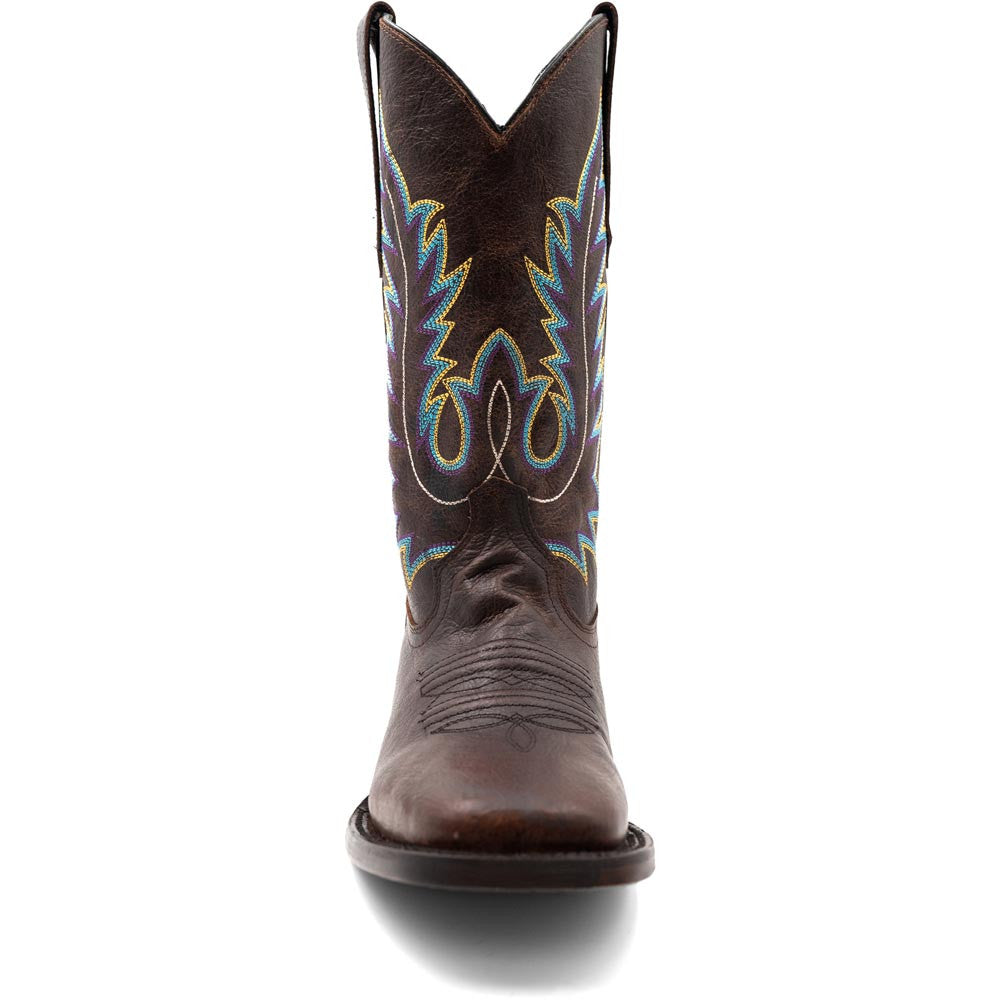 Ferrini Men’s Chase Chocolate Square Toe Leather Cowboy Boots