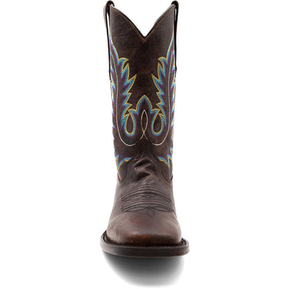 Ferrini Men’s Chase Chocolate Square Toe Leather Cowboy Boots