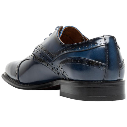 Stacy Adams Alistair Plain Toe Ornament Slip-On - Cobalt