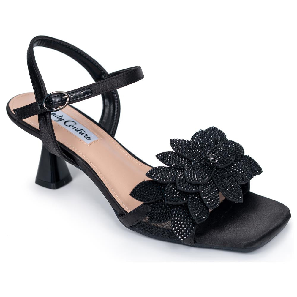 Lady Couture Lori Sandal 2" Heel in Black