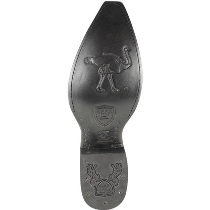 Wild West Black Cherry Genuine Ostrich Boots