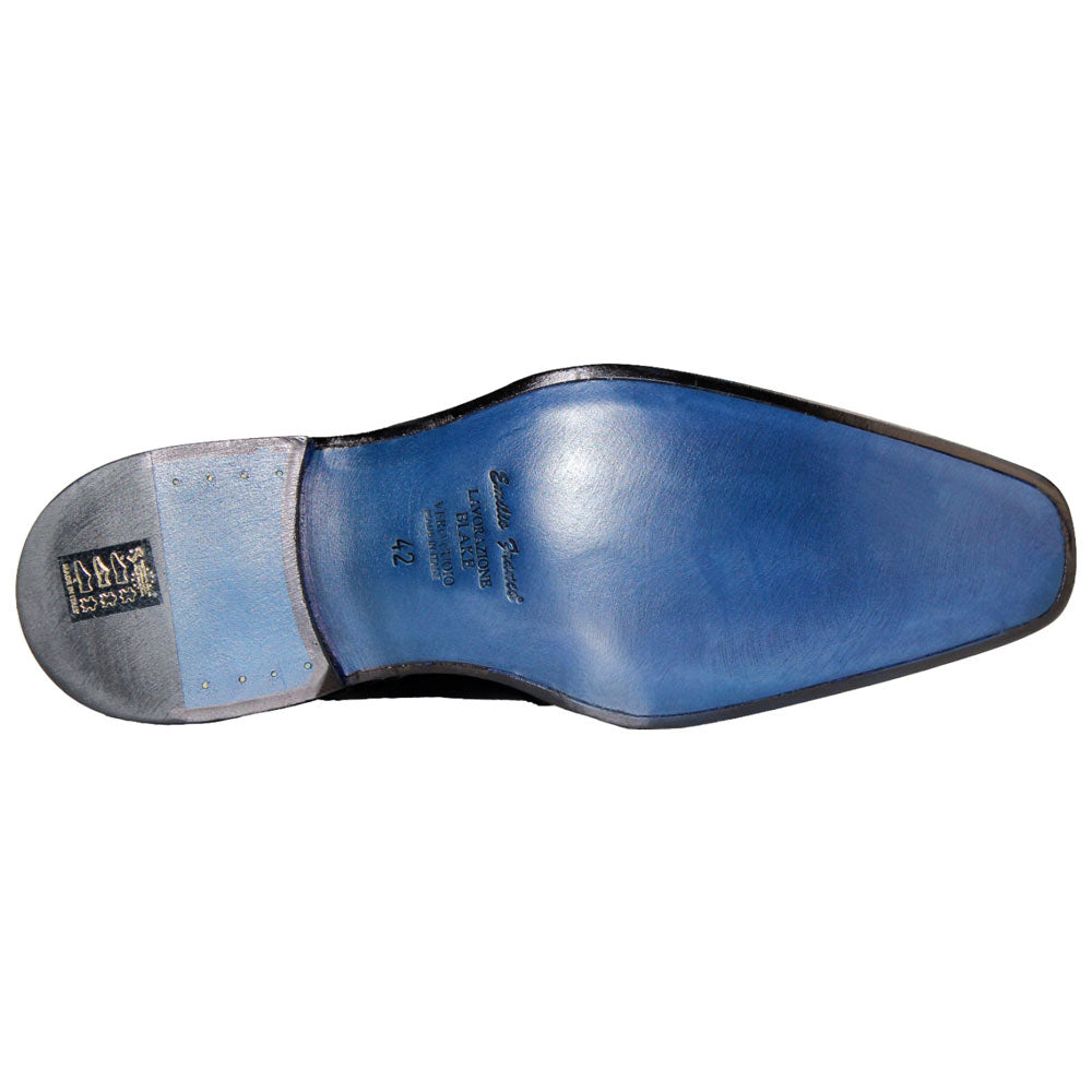 EMILIO FRANCO Aldo Black Leather Buckle Boots