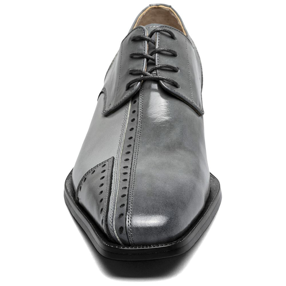 Stacy Adams Palmento Smooth Leather Gray Modified Cap Toe Oxford (US Men Size)