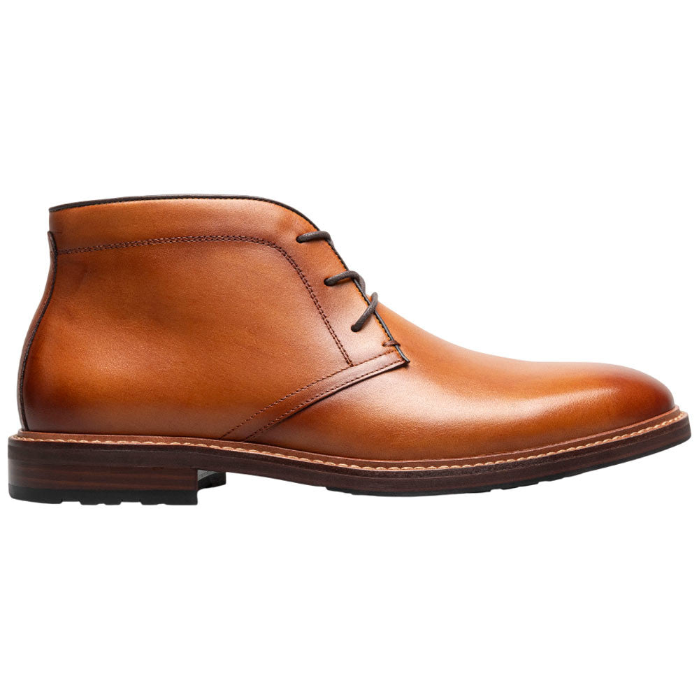 Florsheim Anthem Plain Toe Saddle Tan Leather Chukka Boot for Men