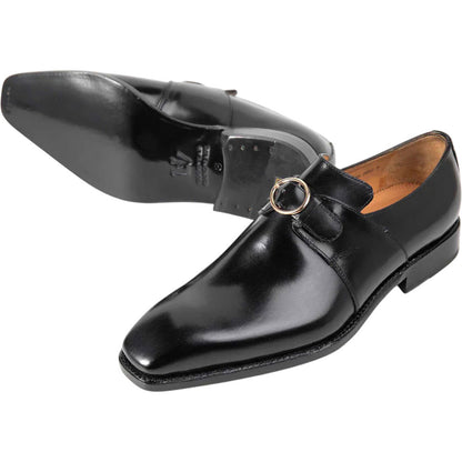 Ugo Vasare Christopher Black Calfskin Leather Shoes