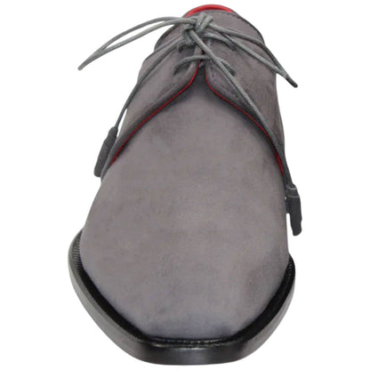 Emilio Franco Gabriele Men's Grey Suede Lace Shoes