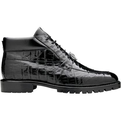 Belvedere Gallardo Black Men’s Caiman Crocodile Boots