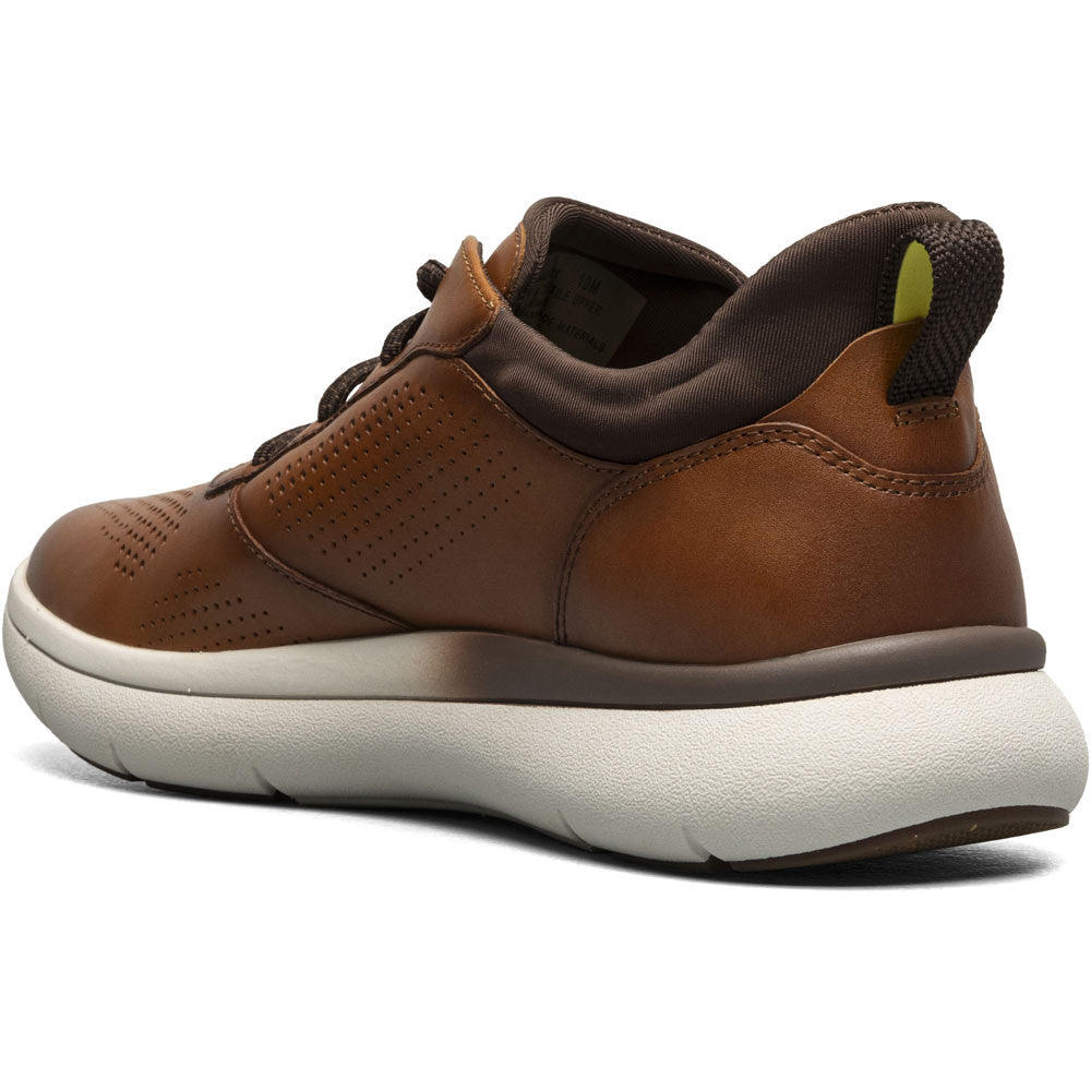 Florsheim Fleet Cognac Knit Elastic Lace Plain Toe Casual Sneaker