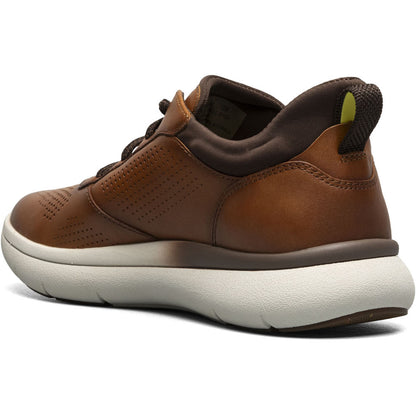 Florsheim Fleet Cognac Knit Elastic Lace Plain Toe Casual Sneaker