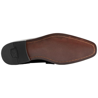 Florsheim Men's High Gloss Patent Leather Strap Navy Loafer