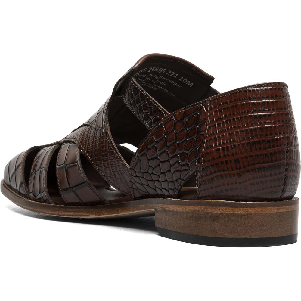 Stacy Adams Calandro City Sandal in Cognac