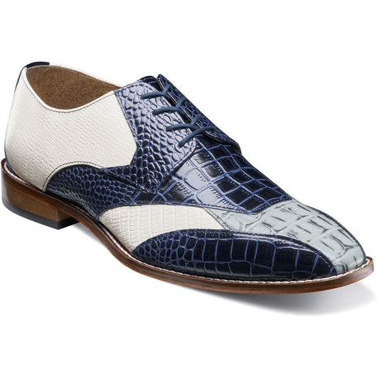 Stacy Adams Tristano Modified Bike Toe Oxford in Blue