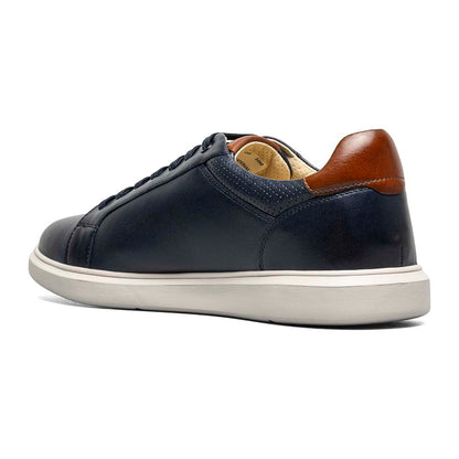 Florsheim Social Navy Smooth Leather Lace to Toe Casual Sneaker (USA Men Size)
