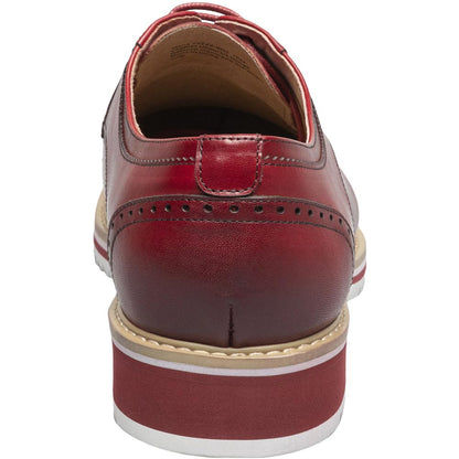 Stacy Adams Barringer Plain Toe Oxford in Red
