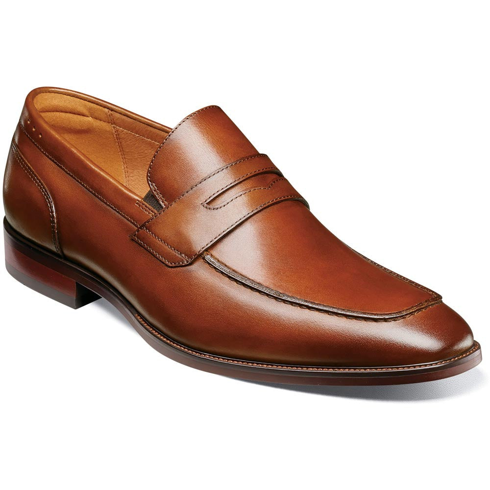 Florsheim Sorrento Cognac Moc Toe Penny Loafer Men's Dress Shoes