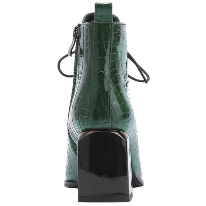 Lady Couture Fantastic Green Style Forward Ankle Boots