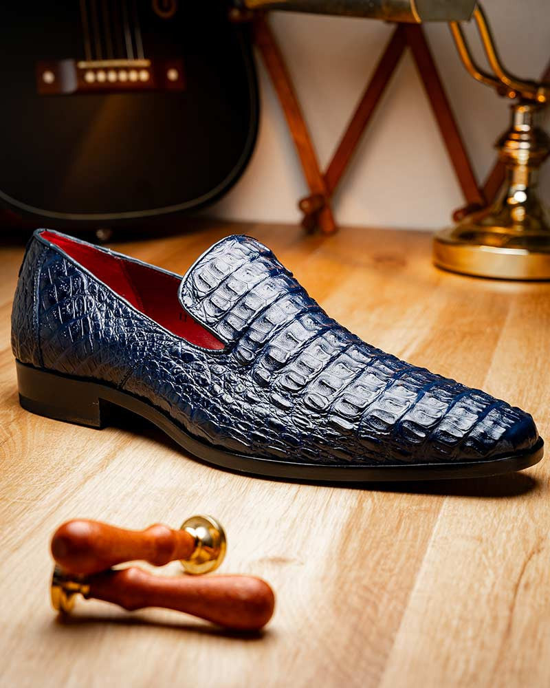 Marco Di Milano Trento Navy Slip-Ons