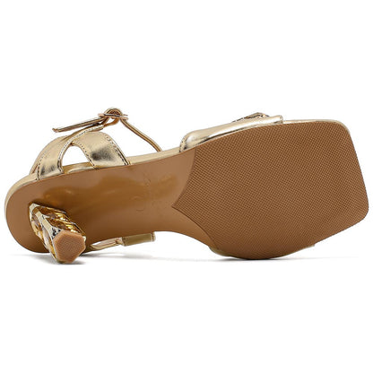 Lady Couture Delight 2.5" Sandal in Gold