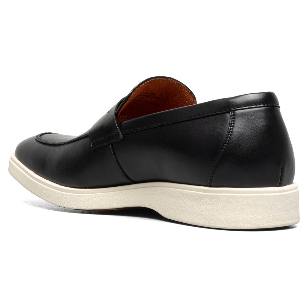 Spencer Moc Toe Penny Slip On | Stacy Adams Dress Loafers in Black for Men