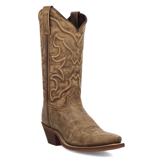 Laredo Reva Honey Leather Snip Toe Western Cowgirl Boots (USA Women Size)