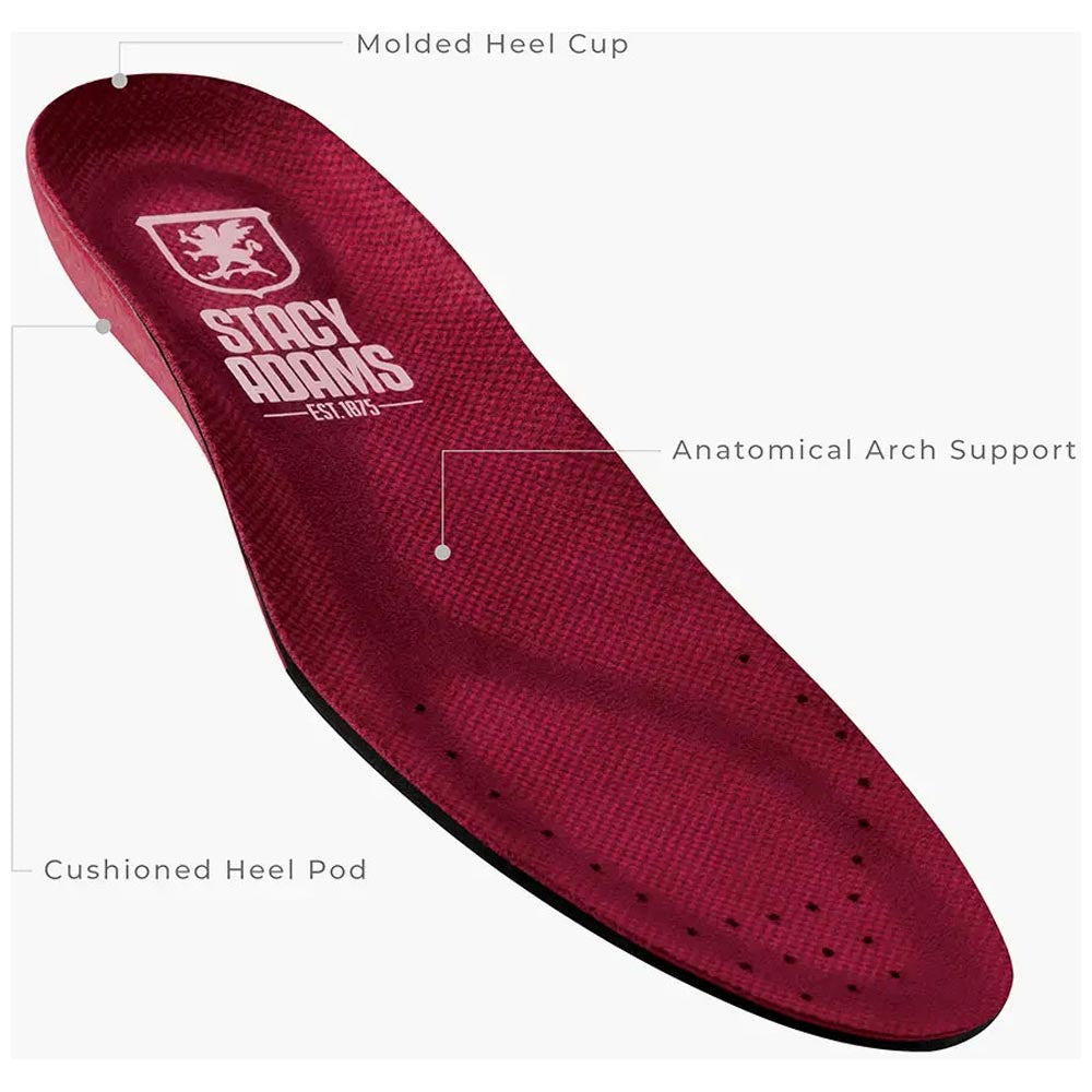 Stacy Adams Sync Plain Toe Elastic Lace Brown Casual Hybrid Shoes for Men