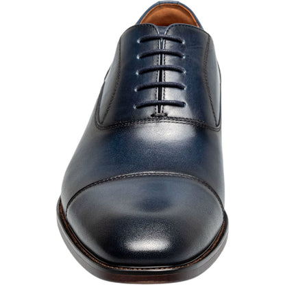 Florsheim Sorrento Navy Smooth Leather Cap Toe Balmoral Oxford