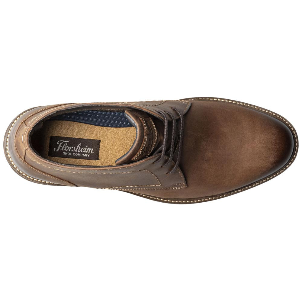 Forge Plain Toe Chukka Boot | Florsheim Brown CH Dress Boots for Men