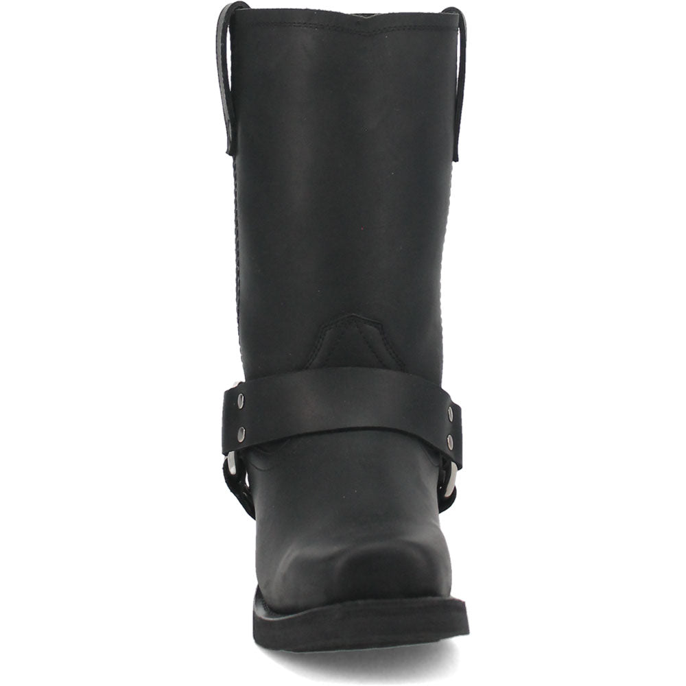 Dingo Molly Black Leather Snoot Toe Western Fashion Harness Boot(US Women Size)