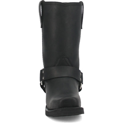Dingo Molly Black Leather Snoot Toe Western Fashion Harness Boot(US Women Size)