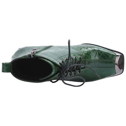 Lady Couture Fantastic Green Style Forward Ankle Boots