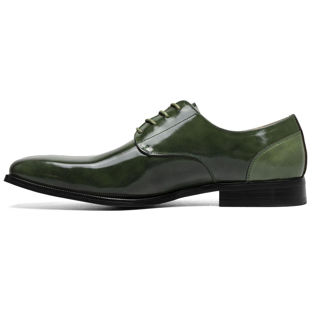 Stacy Adams Palmento Smooth Leather Green Modified Cap Toe Oxford (US Men Size)