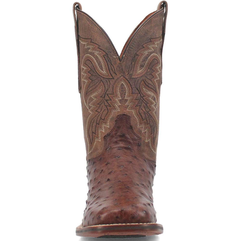 Dan Post Alamosa Brown Genuine Ostrich 11” Square Toe Cowboy Certified Boot