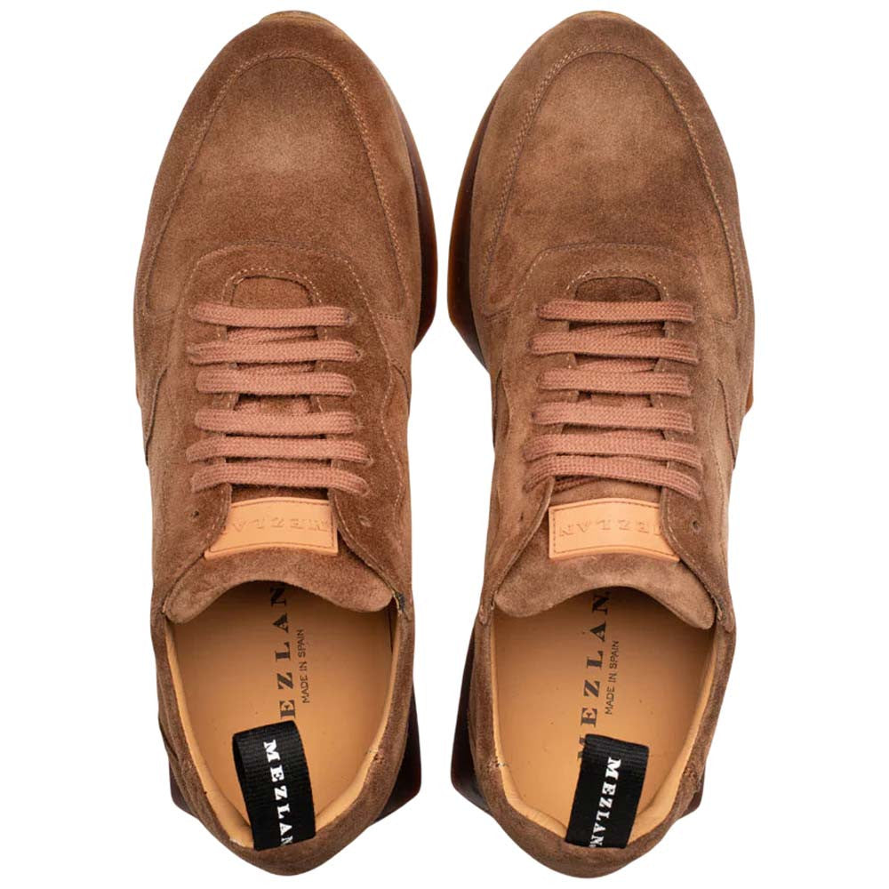 Mezlan Men’s Carlucci Tan Sport-Dress Suede Sneaker