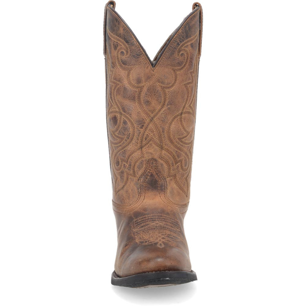 Laredo Maddie Tan Leather Round Toe Western Cowgirl Boots (USA Women Size)