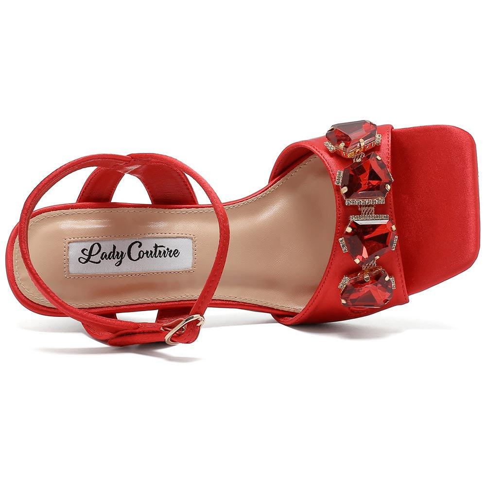 Lady Couture Delight 2.5" Sandal in Red