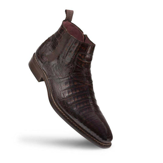 Mezlan Men's Blackmore Crocodile Dress Boot in Brown
