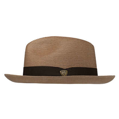 Dobbs Rosebud Cognac Florentine Milan Straw Hat