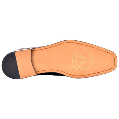 Corrente Men's Lux Leather Tassel Loafer - Black