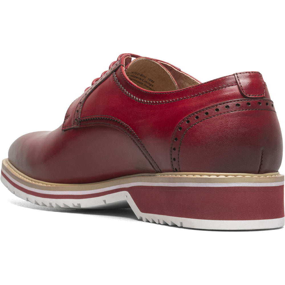 Stacy Adams Barringer Plain Toe Oxford in Red