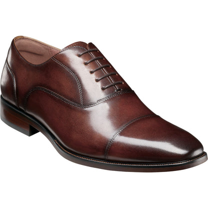 Florsheim Sorrento Brown Smooth Leather Cap Toe Balmoral Oxford