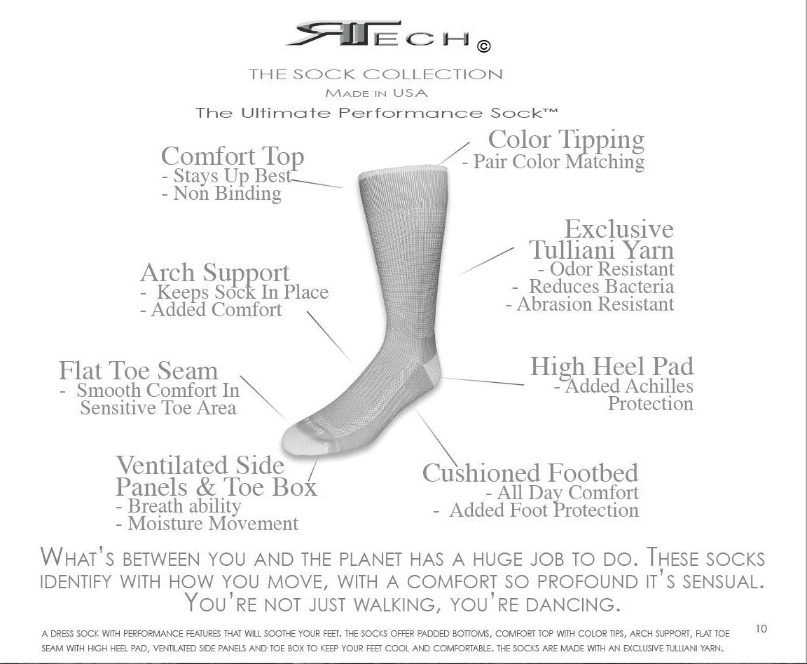 Remo Tulliani Sioux Brown & Taupe Men's Dress Socks