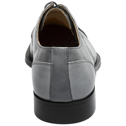 Stacy Adams Palmento Smooth Leather Gray Modified Cap Toe Oxford (US Men Size)