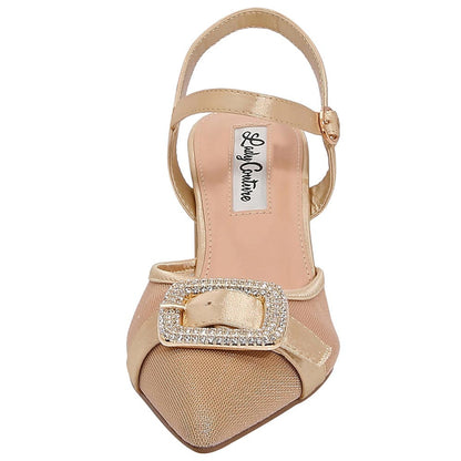 Lady Couture Bianca 3” Heel Pump in Gold