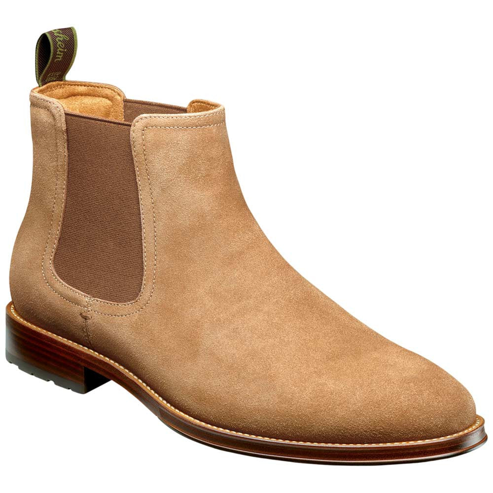 Florsheim Men's Lug Sand Suede Leather Chelsea Boot Rucci