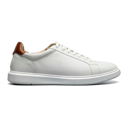 Florsheim Social White Smooth Leather Lace to Toe Casual Sneaker (USA Men Size)