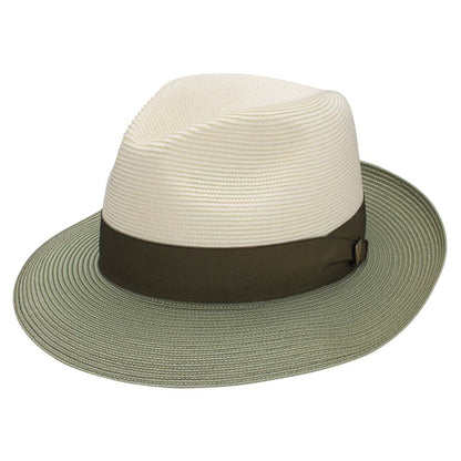 Dobbs Toledo Ivory/Olive Florentine Milan Straw Hat
